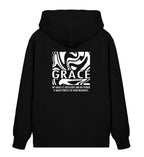 GRACE STREETWEAR ZIPPER BACKPRINT - Unisex Organic Zipper 2.0 ST/ST Connector Zipper 2.0 ST/ST Shirtee Black XS 