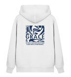 GRACE STREETWEAR ZIPPER BACKPRINT - Unisex Organic Zipper 2.0 ST/ST Connector Zipper 2.0 ST/ST Shirtee White XS 
