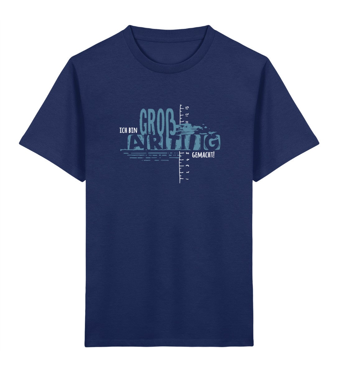 Großartig Gemacht Kinder Shirt blau - Kinder Premium Organic T-Shirt 2.0 ST/ST Mini Creator T-Shirt 2.0 ST/ST Shirtee French Navy 3/4 
