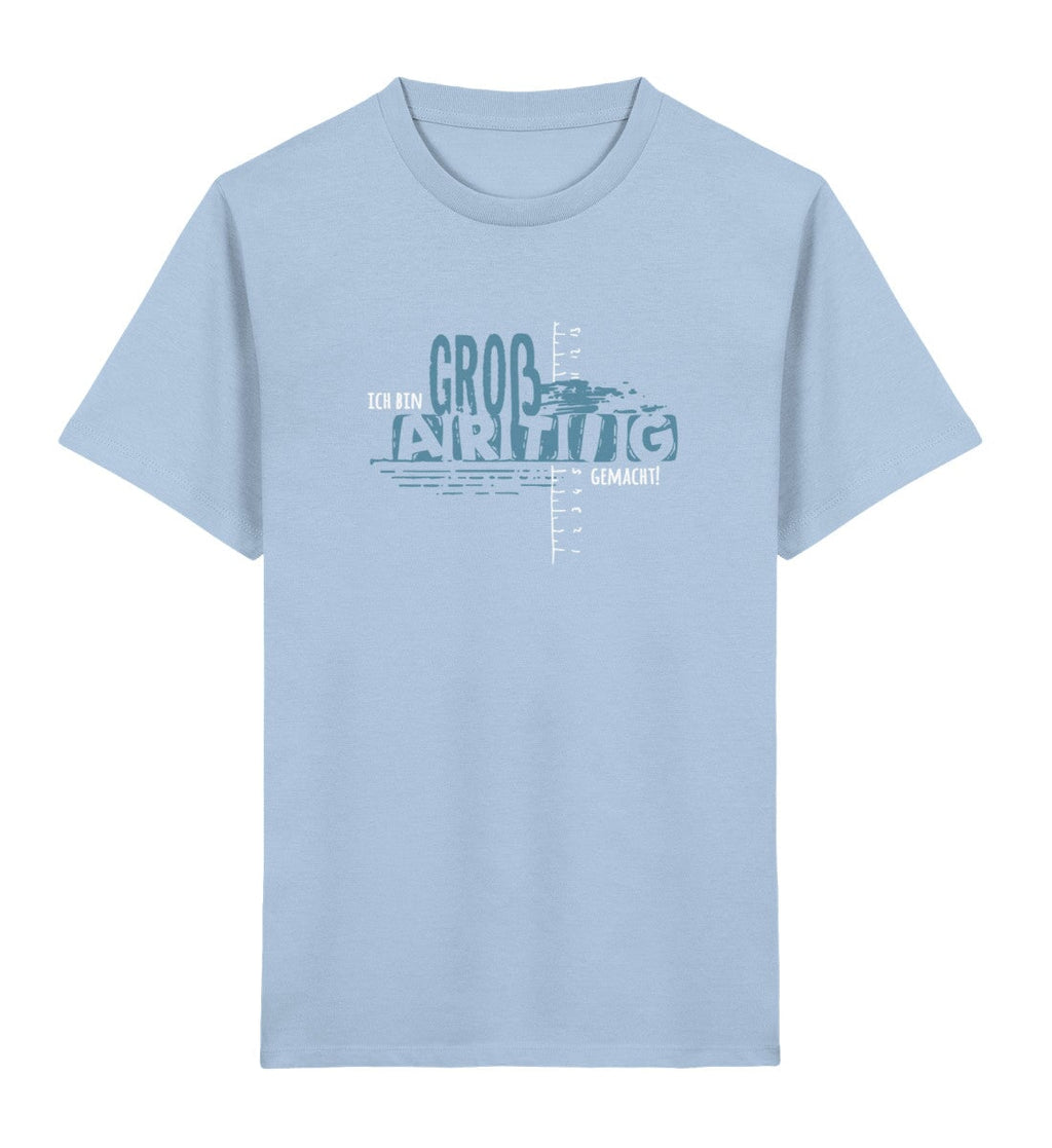 GROSSARTIG GEMACHT KINDER SHIRT Mini Creator T-Shirt 2.0 ST/ST Shirtee Himmelblau 12/14 