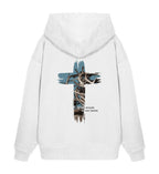 HEALED BY HIS WOUNDS STREETWEAR OVERSIZED HOODIE BACKPRINT - Unisex Oversized Organic Hoodie 2.0 Slammer Oversize Hoodie 2.0 ST/ST Shirtee White XS 