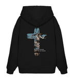 HEALED BY HIS WOUNDS STREETWEAR OVERSIZED SHIRT BACKPRINT - Unisex Oversized Organic Hoodie 2.0 Slammer Oversize Hoodie 2.0 ST/ST Shirtee Black XS 