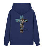 HEALED BY HIS WOUNDS STREETWEAR ZIPPER BACKPRINT - Unisex Organic Zipper 2.0 ST/ST Connector Zipper 2.0 ST/ST Shirtee French Navy XS 