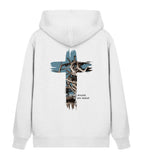 HEALED BY HIS WOUNDS STREETWEAR ZIPPER BACKPRINT - Unisex Organic Zipper 2.0 ST/ST Connector Zipper 2.0 ST/ST Shirtee White XS 