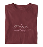 I LIFT MY EYES ON THE MOUNTAINS FRAUEN SHIRT Stella Muser Shirt ST/ST Shirtee Burgund XS 