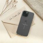 JESUS CROSS transparente Handyhülle mit weißem Druck Tech Accessories Podbase 