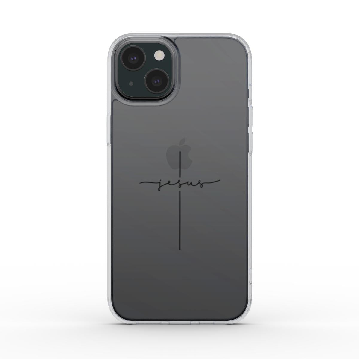 JESUS CROSS - transparente Handyhülle schwarz Tech Accessories Podbase 