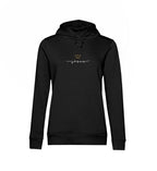 JESUS IS KINF FRAUEN HOODIE (französisch) - Damen Organic Hoodie B&C Damen Organic Hoodie B&C Shirtee Black XS 