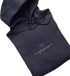 JESUS IS KING FRAUEN HOODIE (französisch) Damen Organic Hoodie B&C Shirtee Dunkelblau XS 