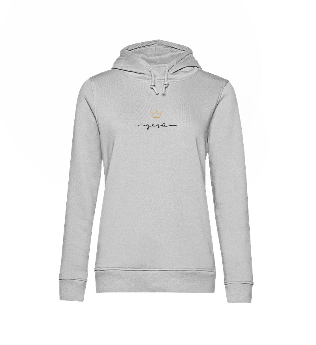 JESUS IS KING FRAUEN HOODIE (italienisch) - Damen Organic Hoodie B&C Damen Organic Hoodie B&C Shirtee Heather Grey XS 