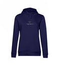 JESUS IS KING FRAUEN HOODIE ITALIENISCH Damen Organic Hoodie B&C Shirtee Dunkelblau XS 