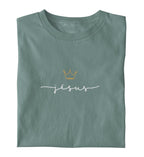 JESUS IS KING FRAUEN SHIRT (französisch) Stella Muser Shirt ST/ST Shirtee Fjordgrün XS 