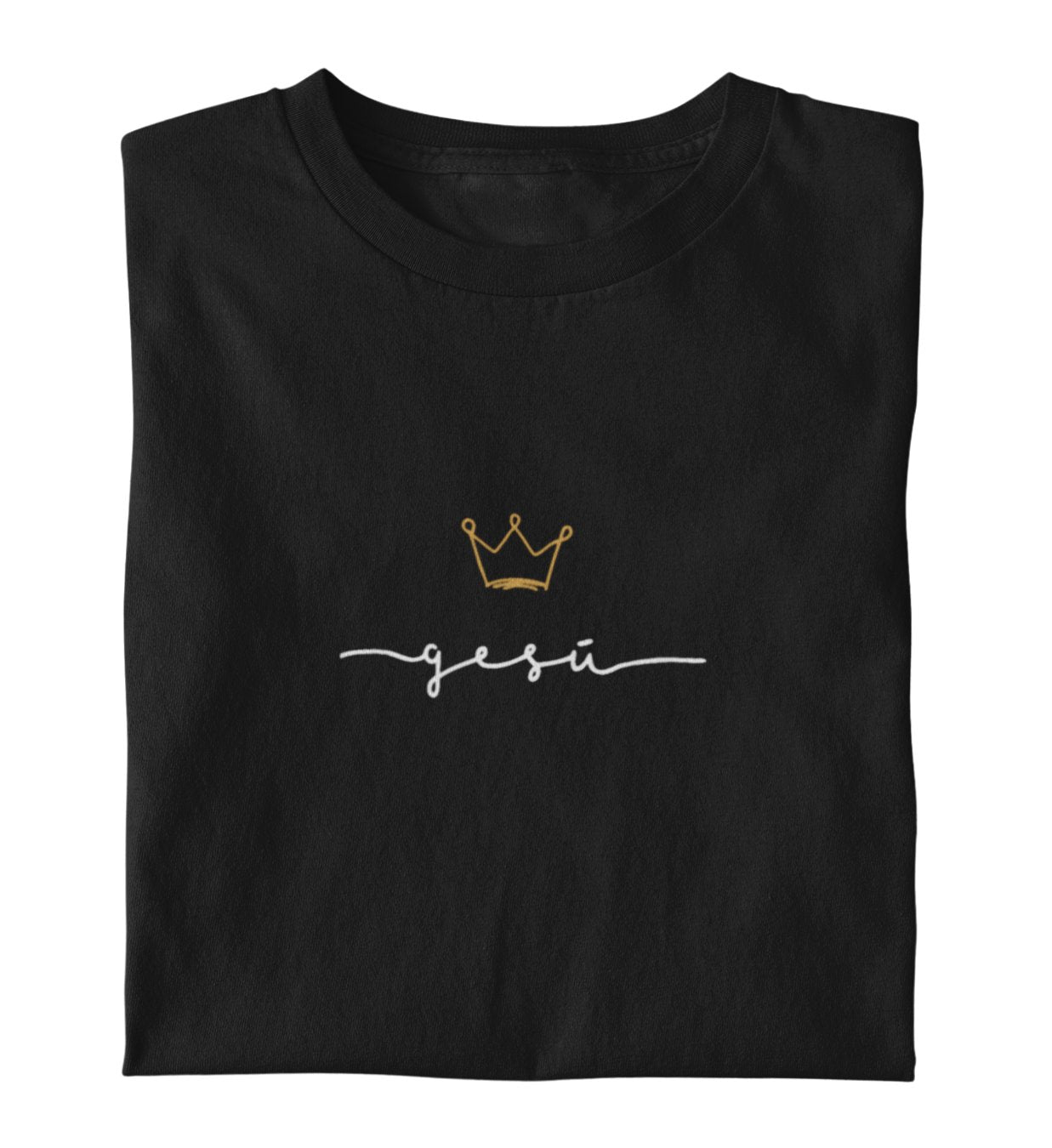 JESUS IS KING FRAUEN SHIRT (italienisch) Stella Muser Shirt ST/ST Shirtee Schwarz XS 