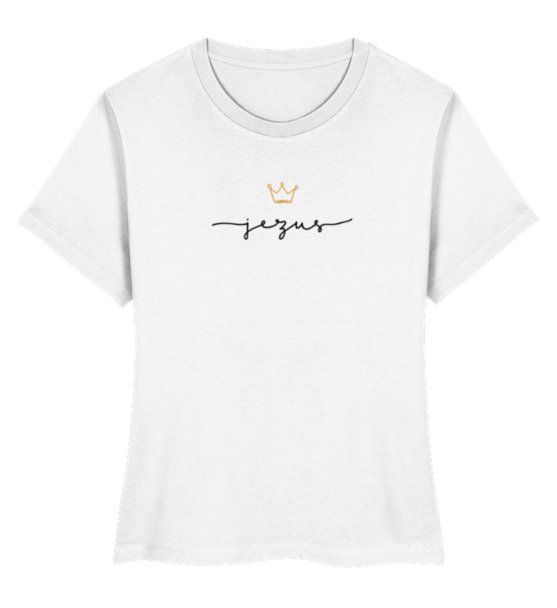 JESUS IS KING FRAUEN SHIRT POLNISCH - Damen Premium Organic Shirt Stella Muser Shirt ST/ST Shirtee White XS 