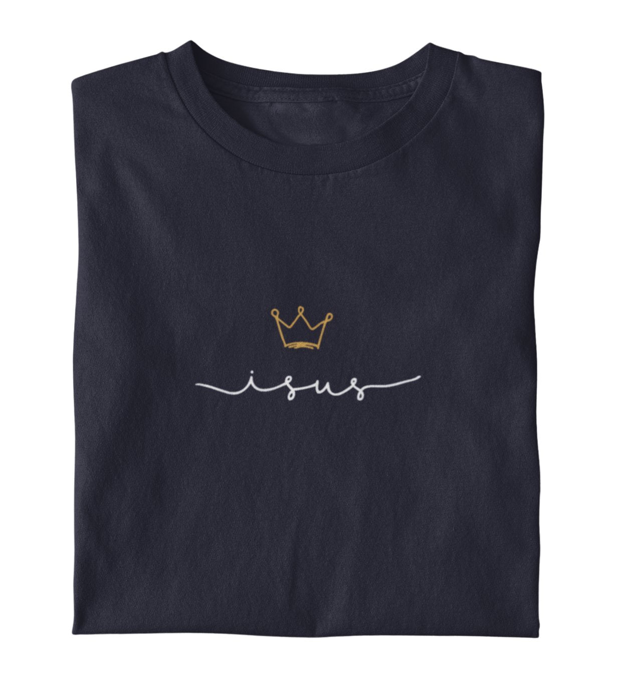 JESUS IS KING FRAUEN SHIRT RUMÄNISCH Stella Muser Shirt ST/ST Shirtee Dunkelblau XS 