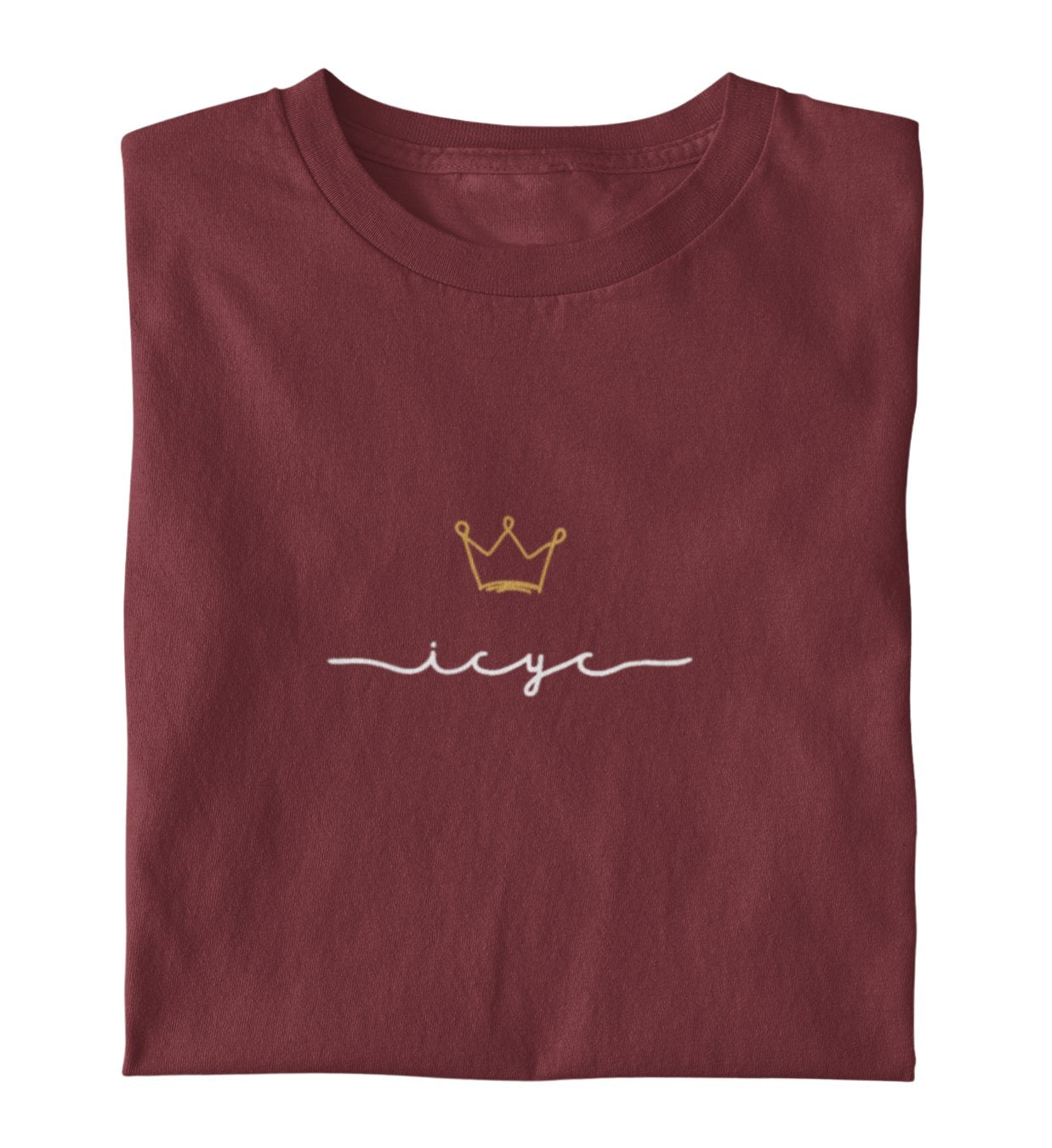 JESUS IS KING FRAUEN SHIRT UKRAINISCH Stella Muser Shirt ST/ST Shirtee Burgund XS 