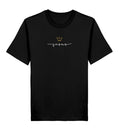 Christliches T-Shirt JESUS IS KING in Schwarz, 100% Bio-Baumwolle