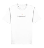 Christliches T-Shirt JESUS IS KING in Weiß, 100% Bio-Baumwolle