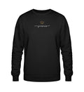 Christliches Sweatshirt JESUS IS KING in Schwarz, 85% Bio-Baumwolle
