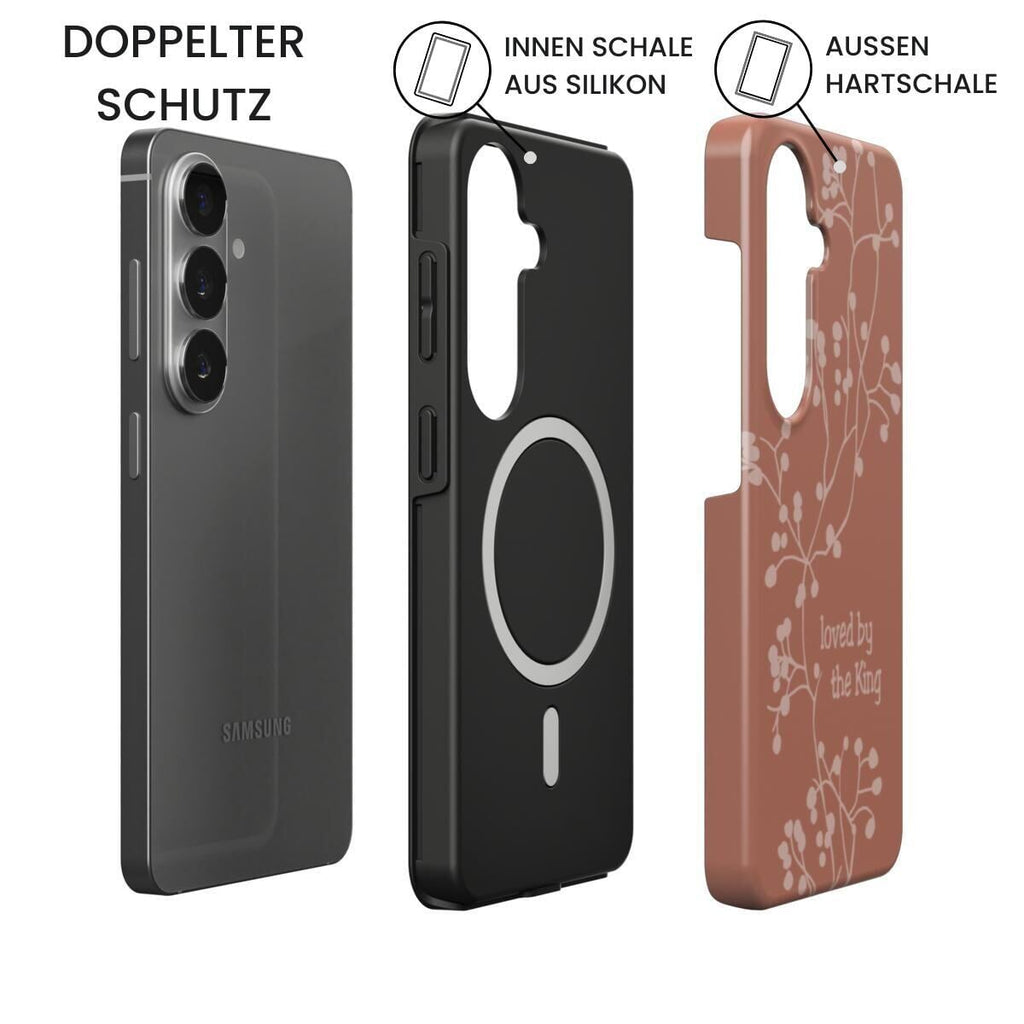 Loved by the King Magnetic Handyhülle in Terrakotta Tech Accessories Podbase 